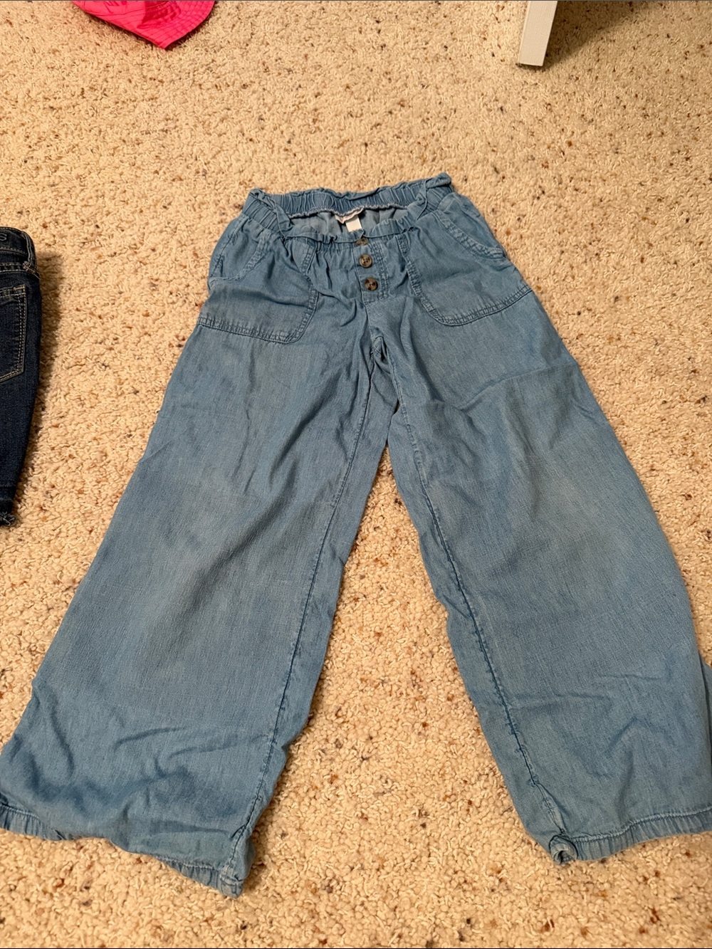 Cat & Jack Light Blue Wide Leg Kids Pants